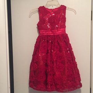 Girls red dress size 7